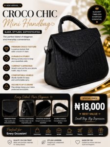 Croco Chic Mini Handbag