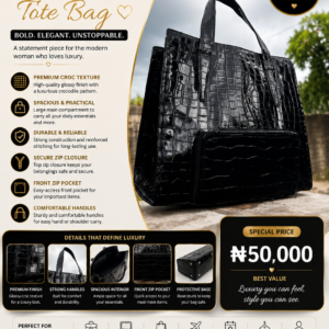 Royal Croc Executive Tote Bag